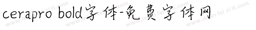 cerapro bold字体字体转换